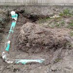 Deland Plumber installs new sewer line