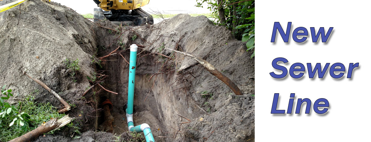 Deland Plumber replaces sewer line